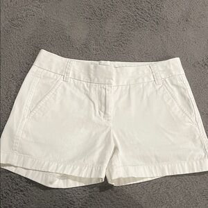 J. Crew Women's Chino White Shorts, 00